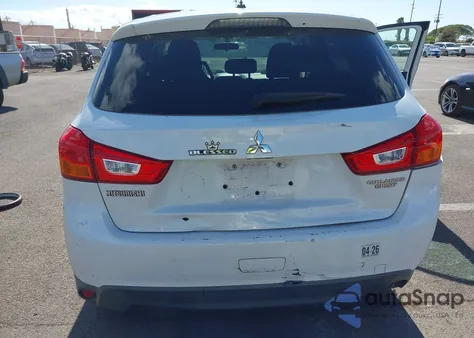 2015 Mitsubishi Outlander Sport Es из США, поврежденный, VIN 4A4AP3AU8FE055593